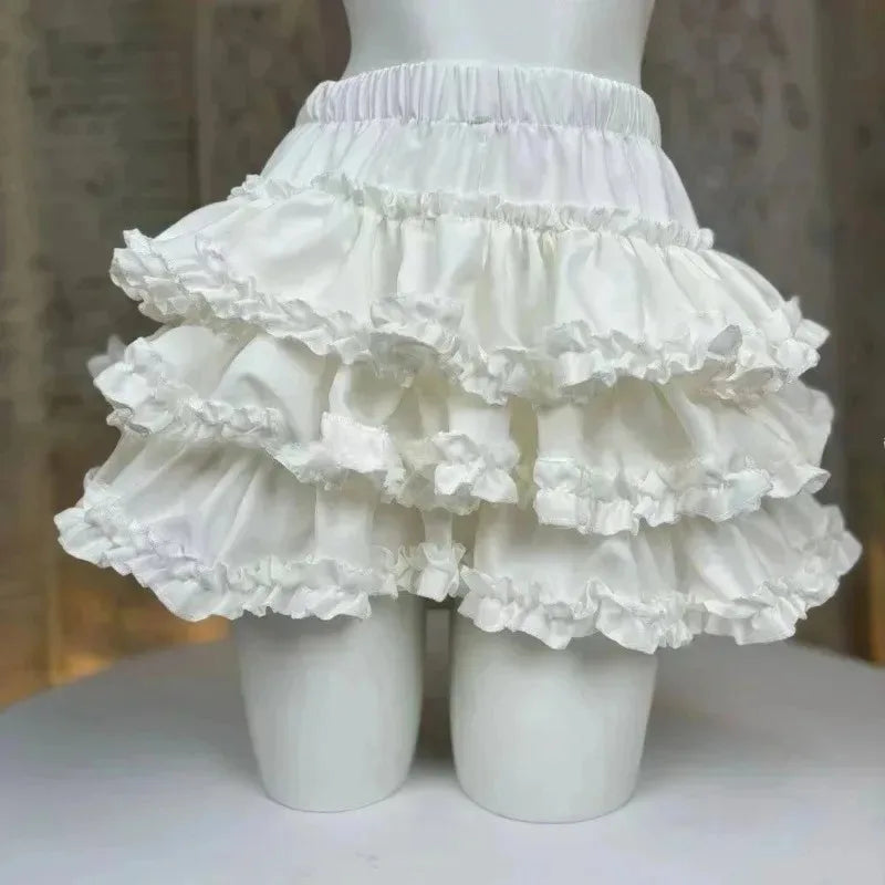 Mini Skirts for Women Sweet Cute Jupe Fashion Summer Japanese 2026 Faldas Mujer De Moda Bow Polka Dot Ruffles Y2k Skirt
