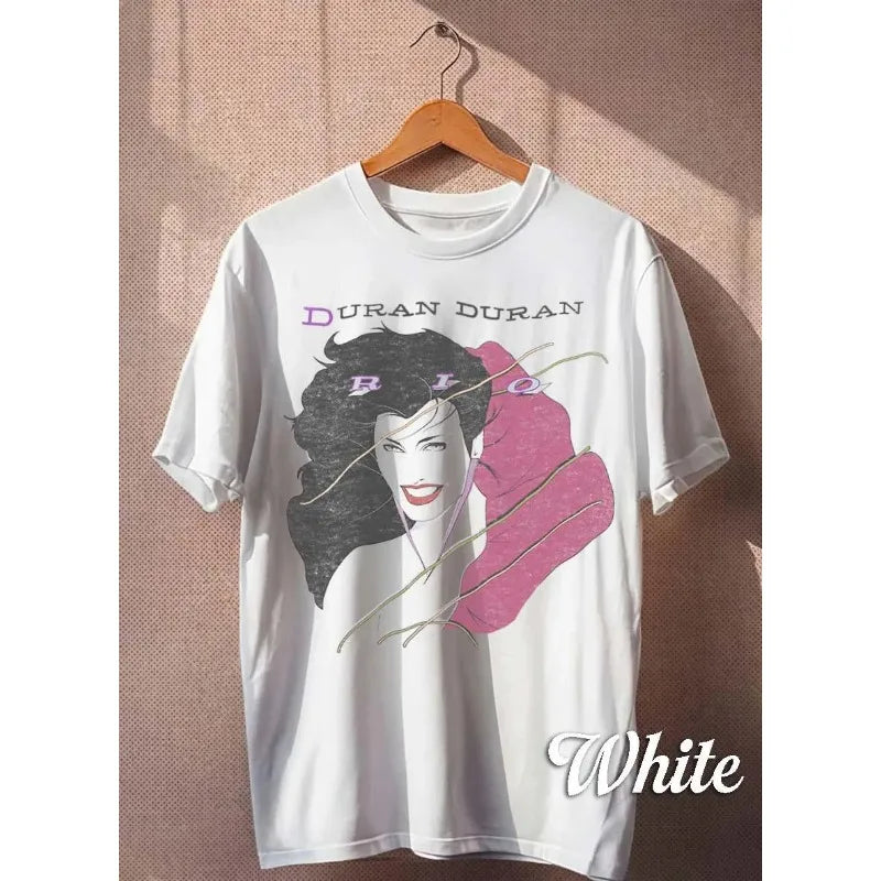 Duran Duran Rio Album T-shirt Retro T-shirt Summer New Item Suitable for Both Men and Women Casual Fashion T-shirt