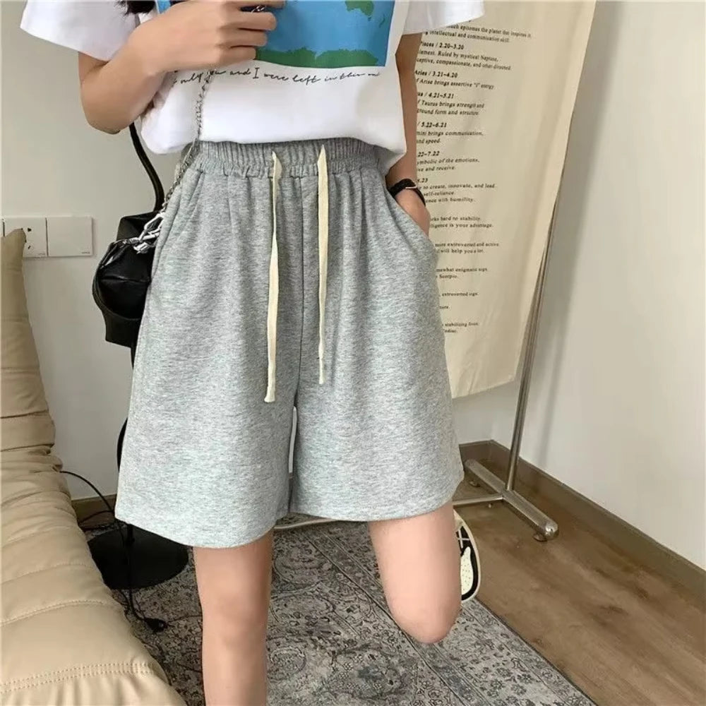 Summer Women's Shorts Loose Sports Shorts Outdoor Sportswear Hip-hop Y2k Casual Daily Street Wear Shorts