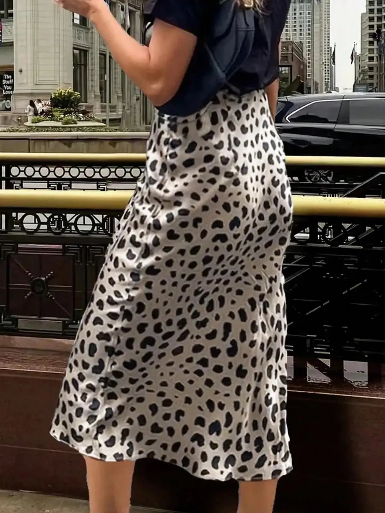 Vintage Polka Dot  Mermaid Skirts for Women 2026 New Spring Summer High Waist Casual Mid Length Women's