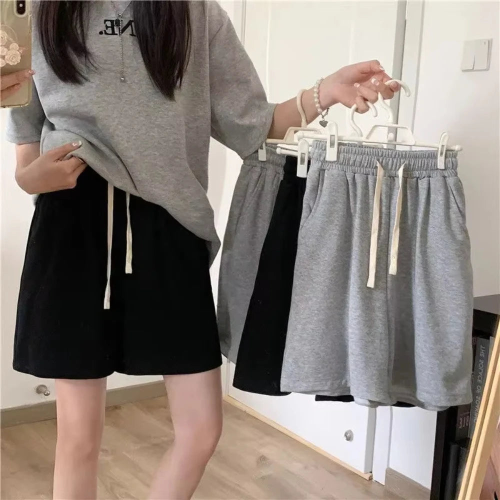 Summer Women's Shorts Loose Sports Shorts Outdoor Sportswear Hip-hop Y2k Casual Daily Street Wear Shorts