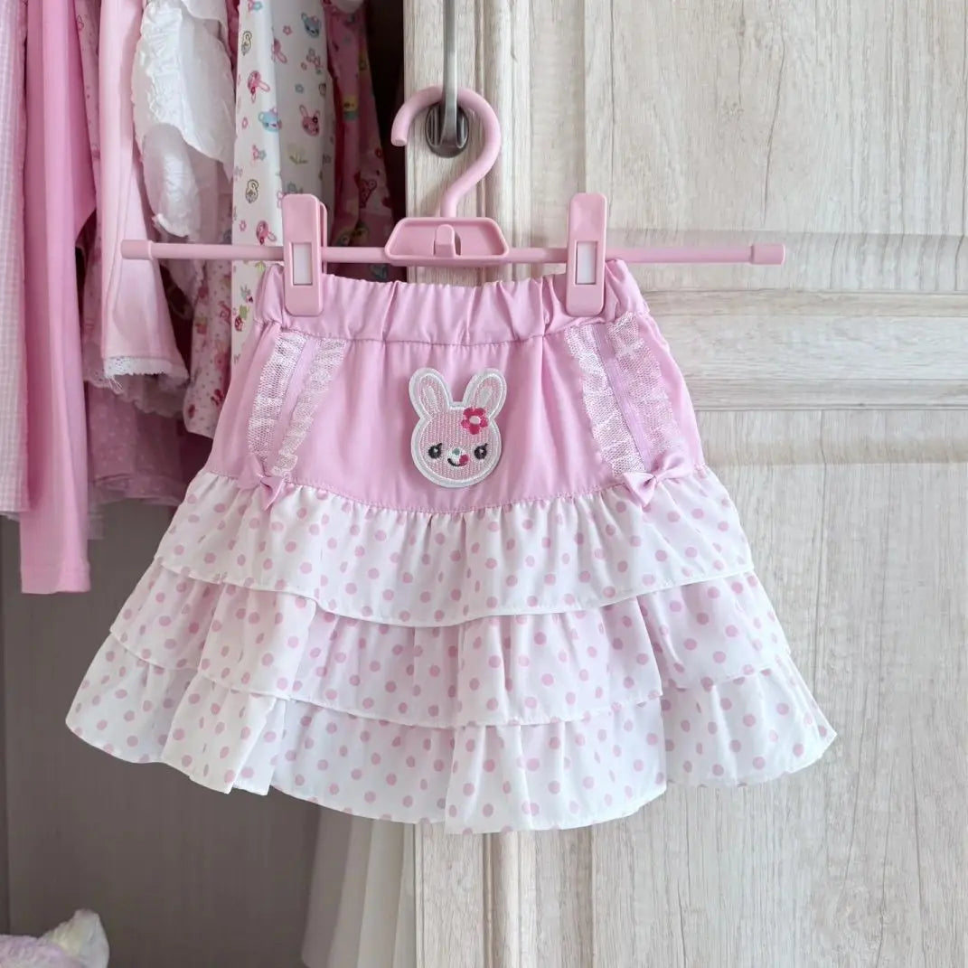 Japanese Sweet Lolita Tiered Mini Skirt Gingham Bow Lace Trim Blue Beige Harajuku Subculture Sweet Kawaii Party Outfit Sweetwear